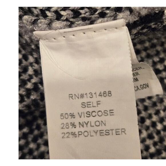 Anthropologie FATE Hooded Open Animal Print Cardigan Gray Black Medium Pockets - Picture 7 of 9